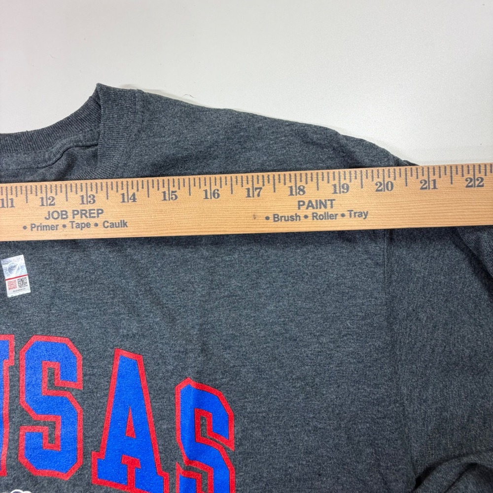 Top of the World Kansas Jayhawks Shirt Mens Large Gray NCAA Fanatics Long Sleeve - Picture 6 of 8